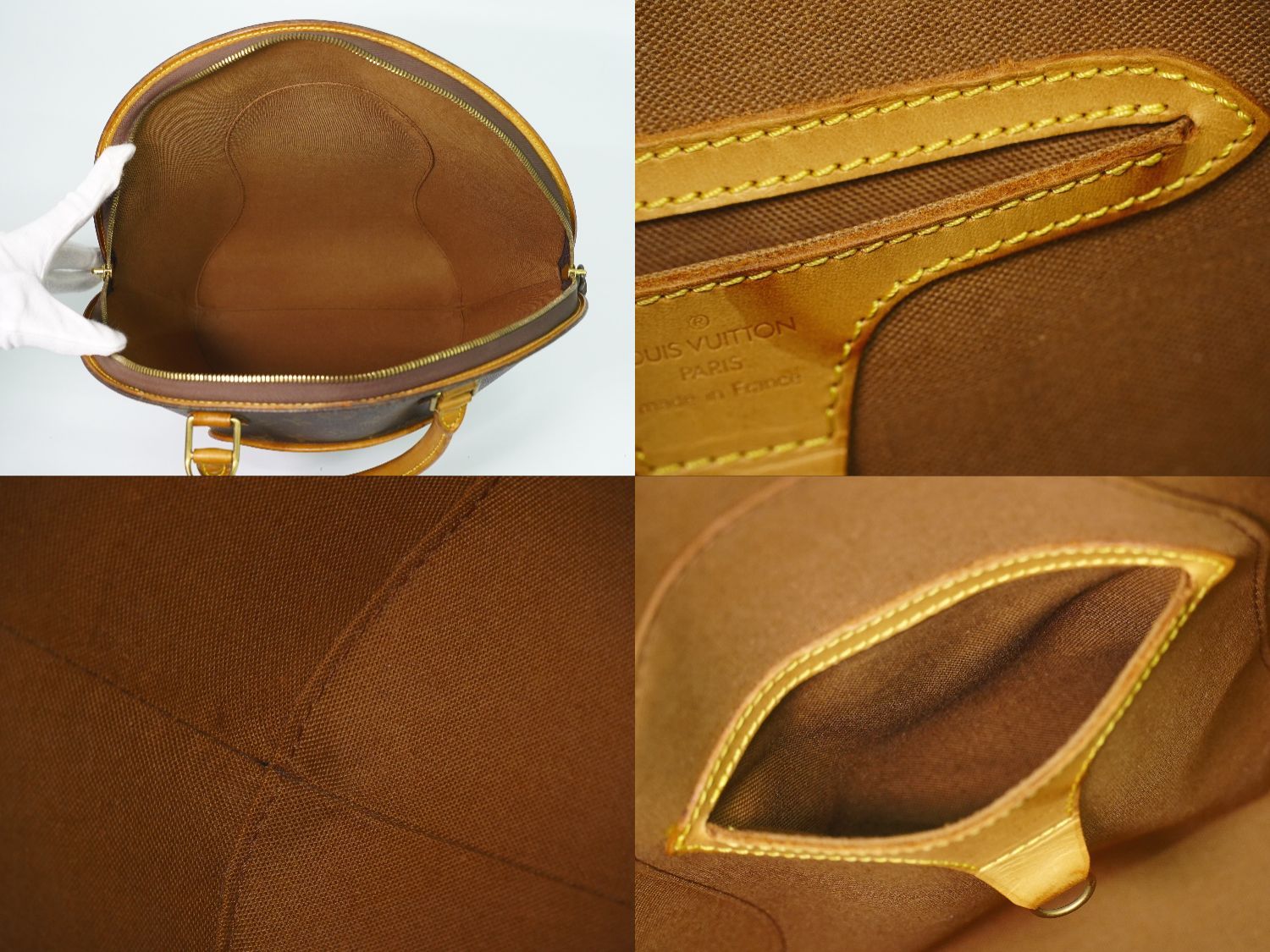 Louis Vuitton LV Ellipse MM Monogram Handbag Brown — view 8
