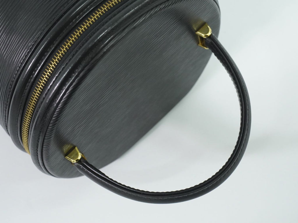 Louis Vuitton LV Cannes Epi Leather Vanity Bag Handbag Black — view 4