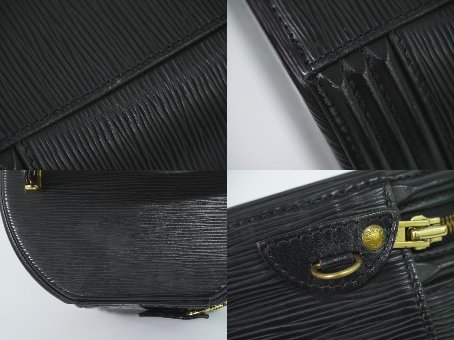 Louis Vuitton LV Cannes Epi Leather Vanity Bag Handbag Black — view 8