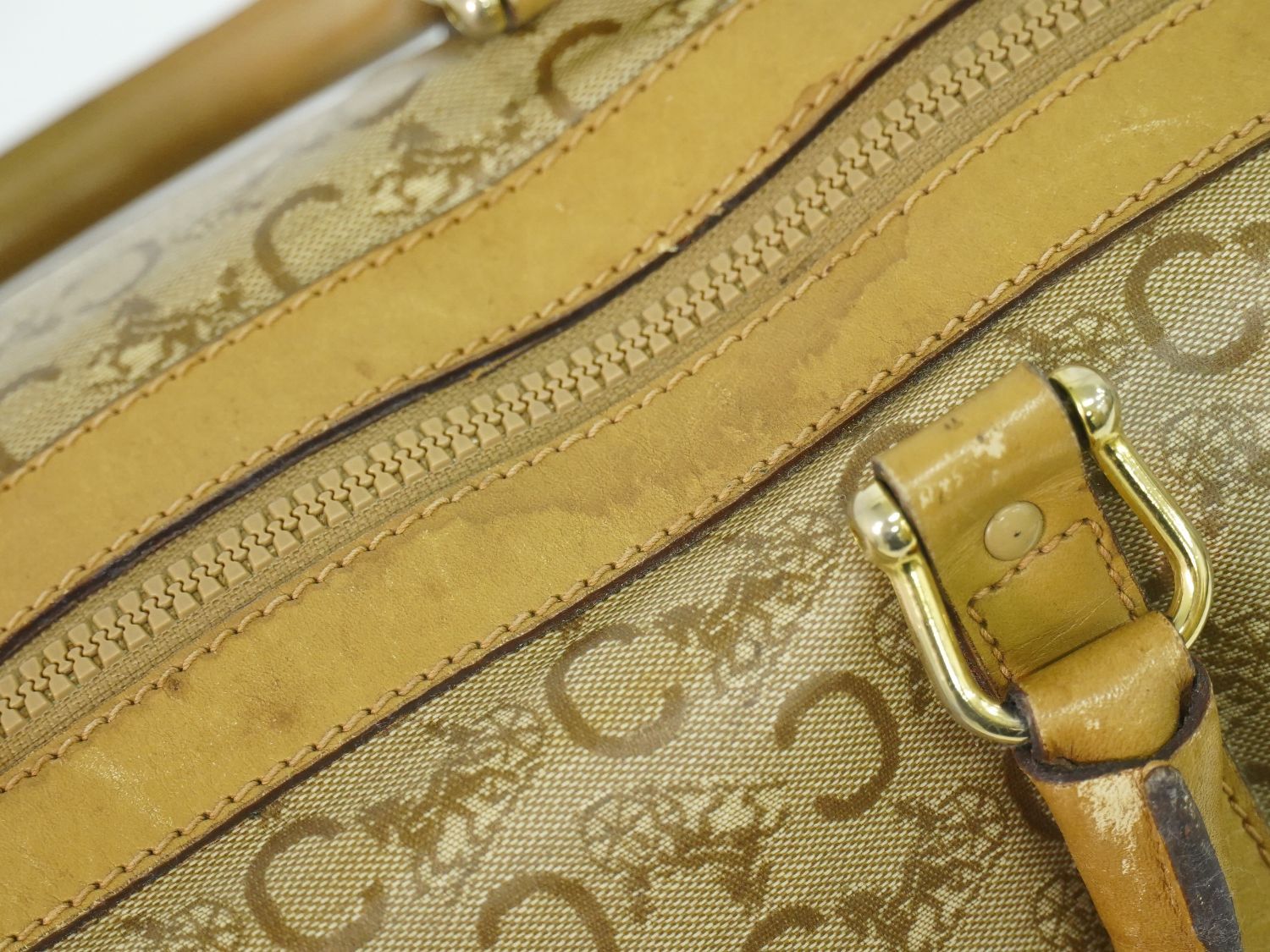 Celine C Sulky Boston Bag Beige — view 5