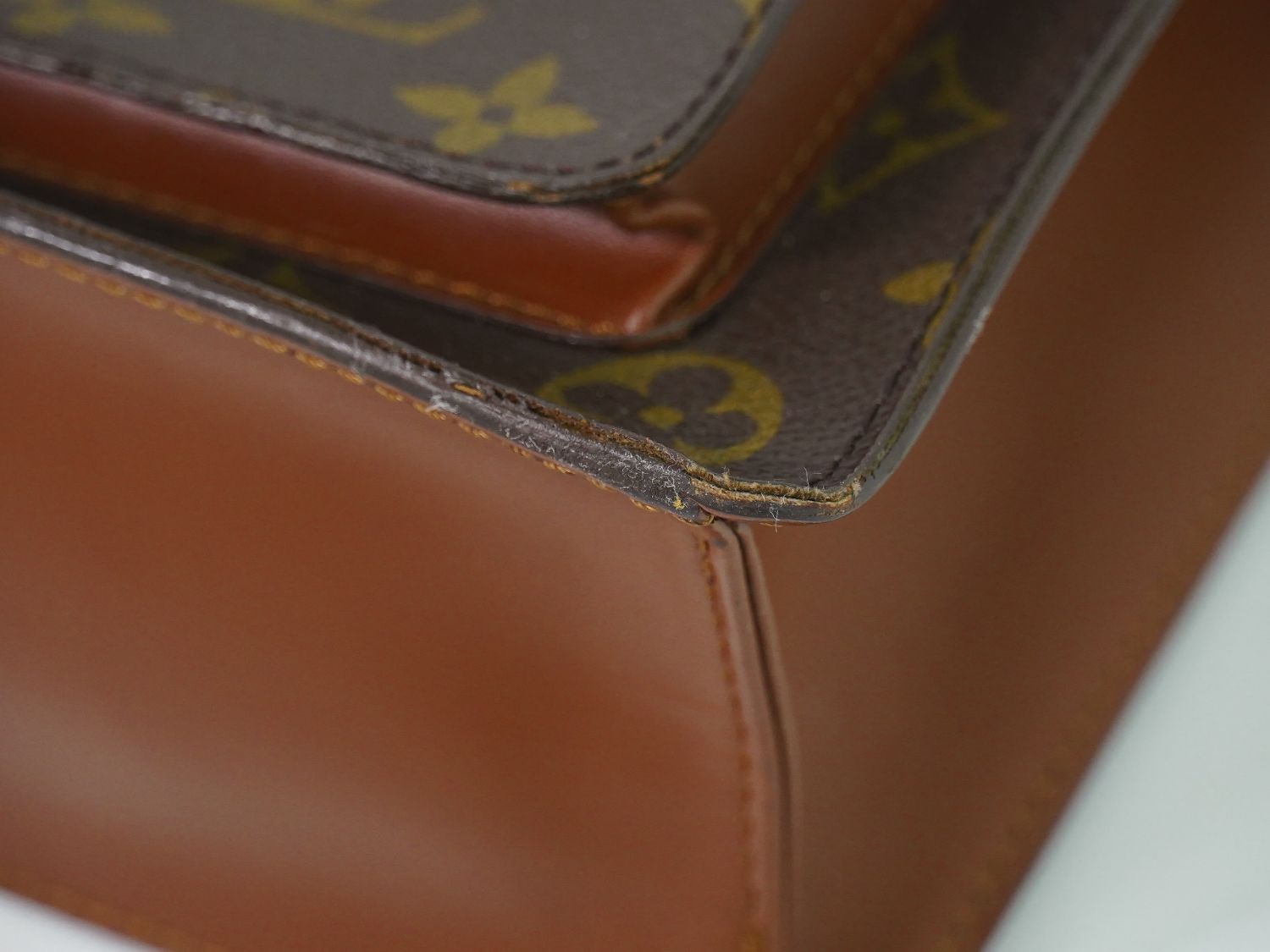 Louis Vuitton LV Monceau Monogram 2-Way Shoulder Bag Brown — view 7