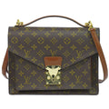 Louis Vuitton LV Monceau Monogram 2-Way Shoulder Bag Brown