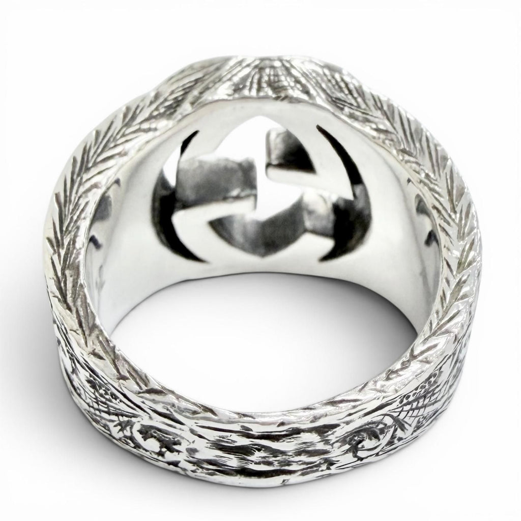 Gucci Interlocking Arabesque Ring
