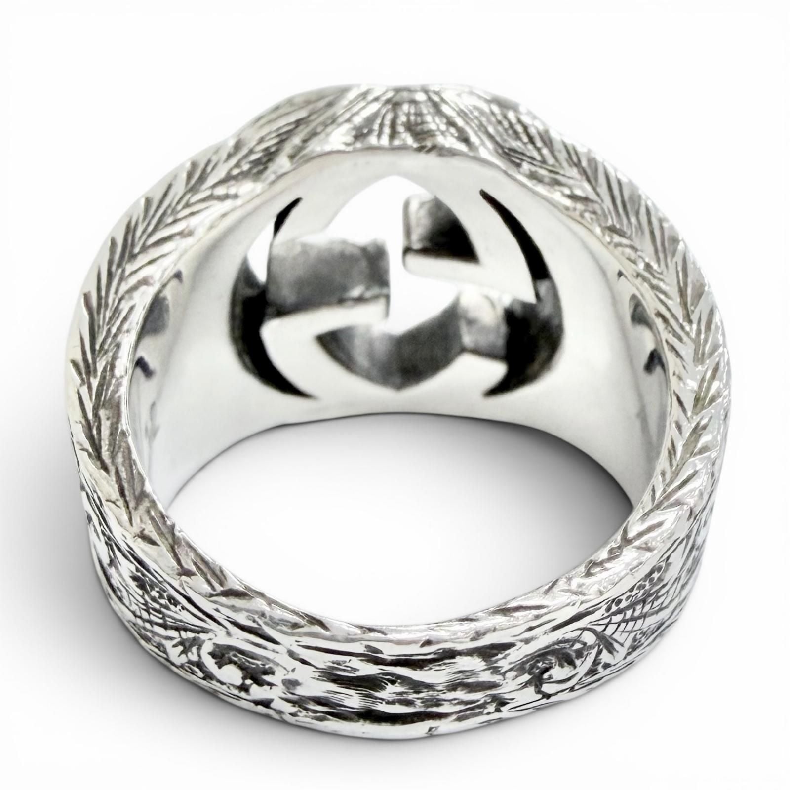 Gucci Interlocking Arabesque Ring