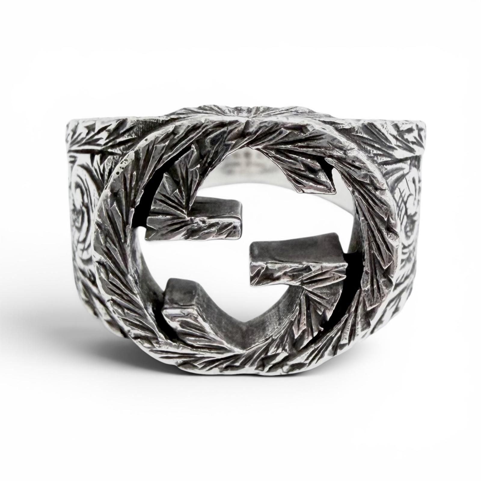 Gucci Interlocking Arabesque Ring