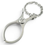 Hermes Filou Logo Glove Holder Strap Silver Gloves