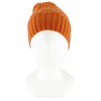 Hermes Cashmere Logo Knitted Beanie Knit Cap Orange — view 2