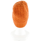 Hermes Cashmere Logo Knitted Beanie Knit Cap Orange — view 4