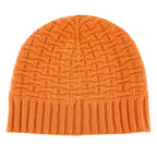 Hermes Cashmere Logo Knitted Beanie Knit Cap Orange — view 7