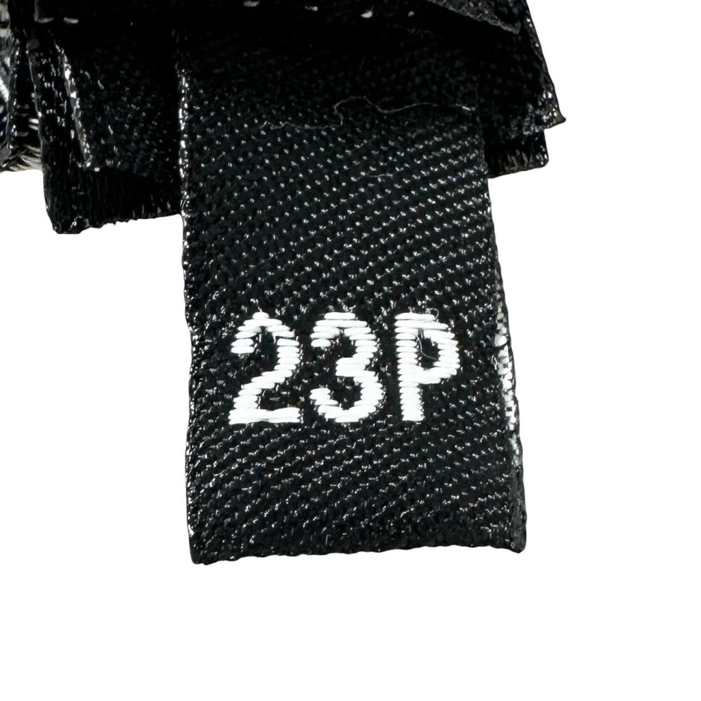 Chanel Cashmere CC Logo Double C Large Fringe Shawl Navy White Scarf — view 8