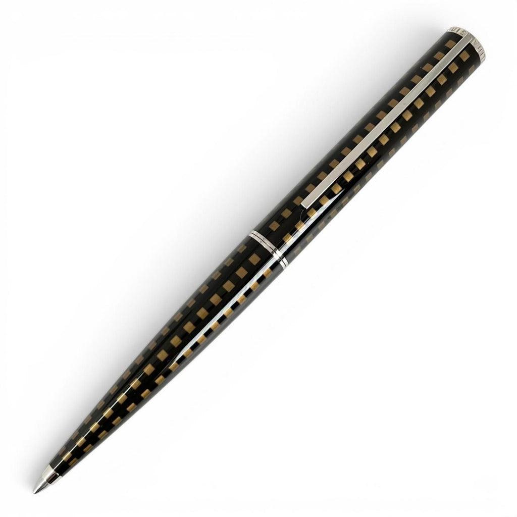 Louis Vuitton Jet Rack Damier Twist Ballpoint Pen Brown Silver