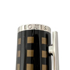 Louis Vuitton Jet Rack Damier Twist Ballpoint Pen Brown Silver — view 6