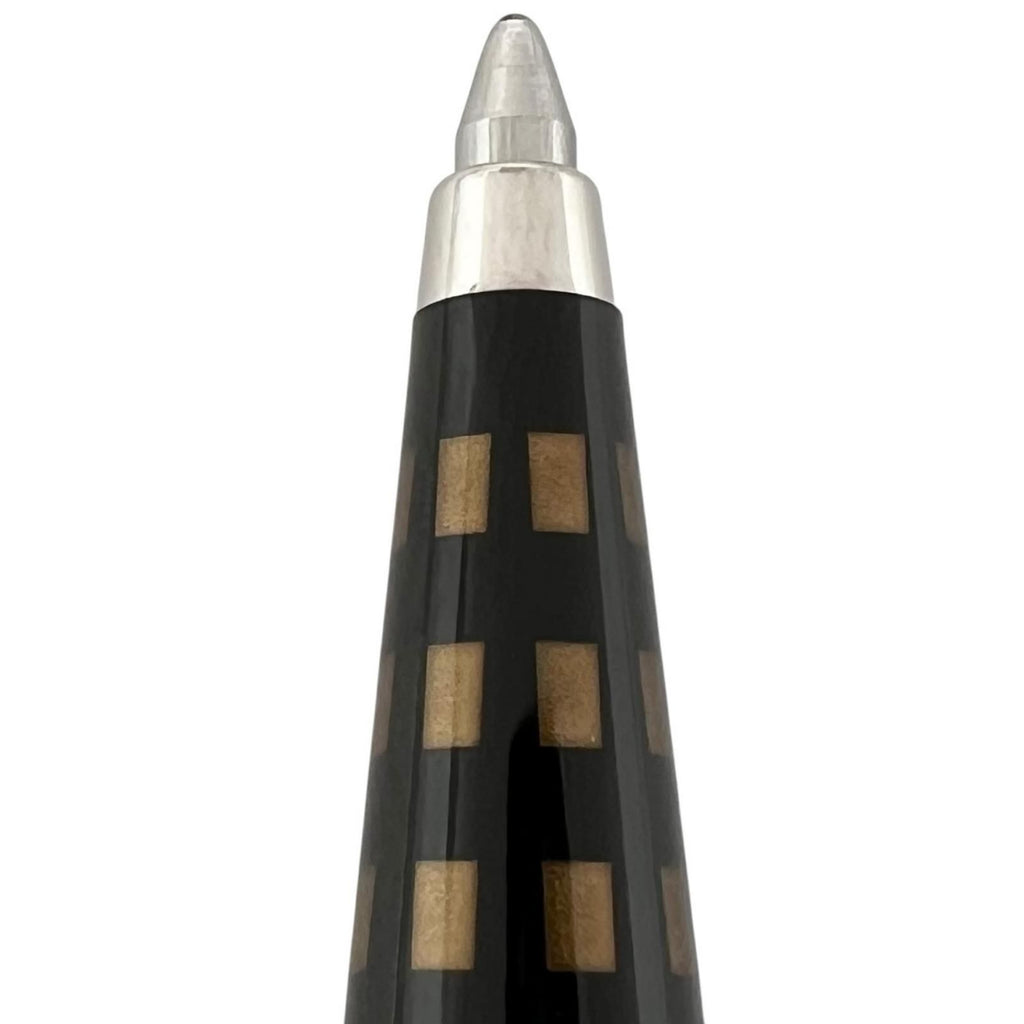 Louis Vuitton Jet Rack Damier Twist Ballpoint Pen Brown Silver — view 5
