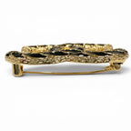 Chanel CC Logo Brooch Gold Black — view 5