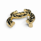 Chanel CC Logo Brooch Gold Black — view 2