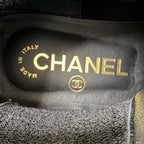 Chanel CC Logo Quilted Leather Side Gore Boots Lightweight Short Black — view 9