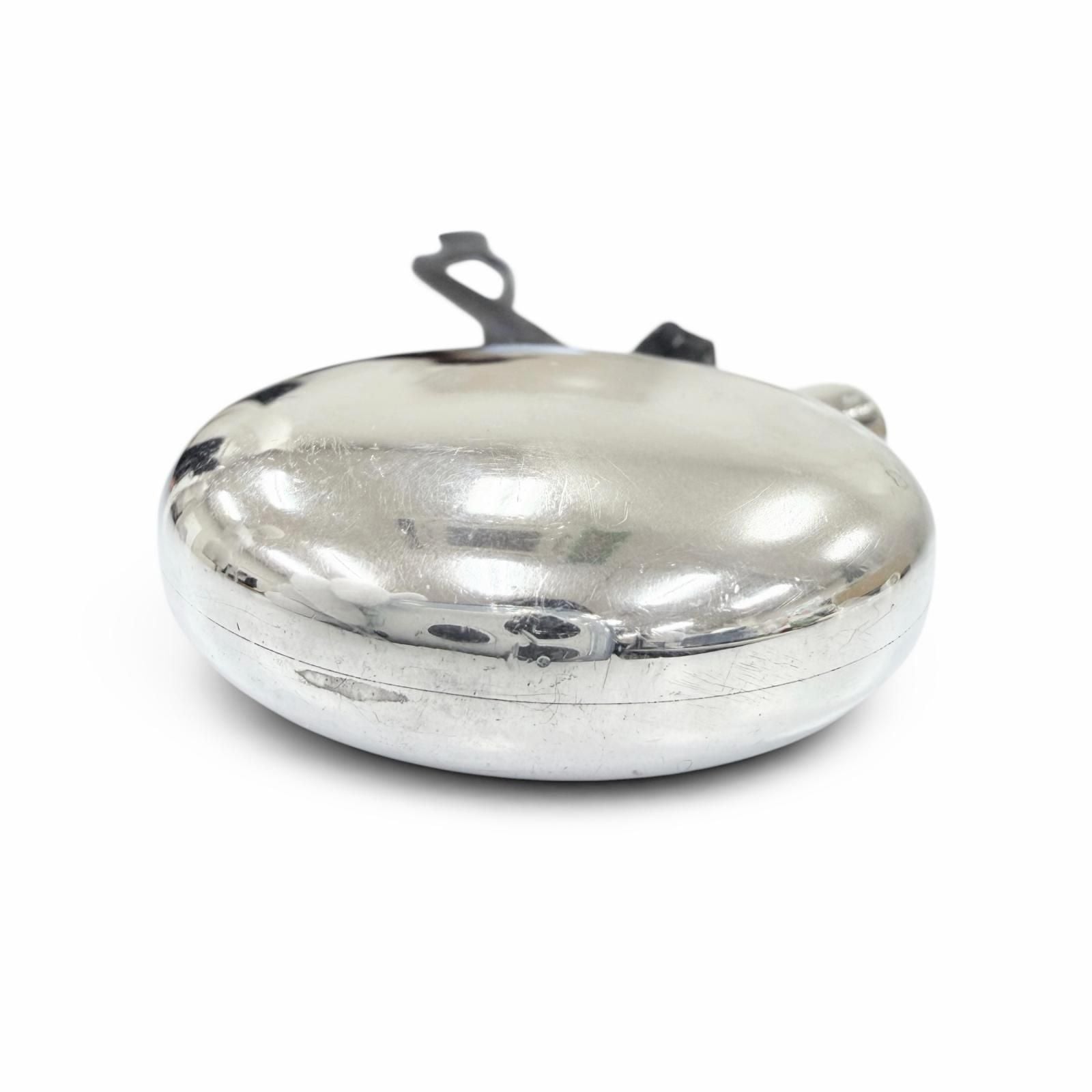 Hermes Vintage 925 Leather Perfume Bottle Pendant Silver Black — view 6