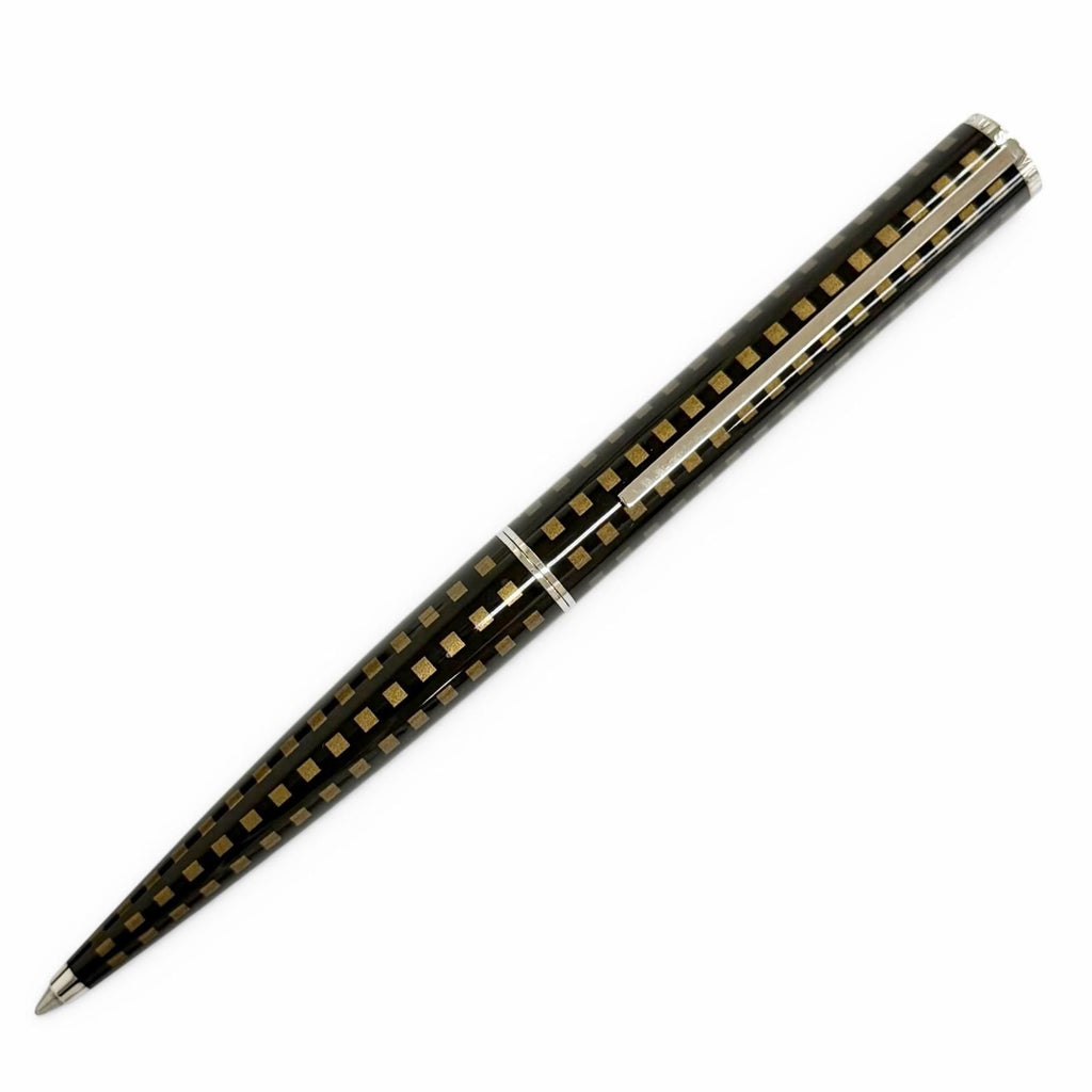 Louis Vuitton Jet Rack Damier Twist Ballpoint Pen Dark Brown Handwriting