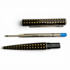 Louis Vuitton Jet Rack Damier Twist Ballpoint Pen Dark Brown Handwriting — view 3