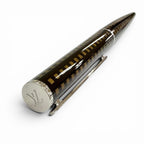 Louis Vuitton Jet Rack Damier Twist Ballpoint Pen Dark Brown Handwriting — view 4