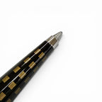 Louis Vuitton Jet Rack Damier Twist Ballpoint Pen Dark Brown Handwriting — view 5