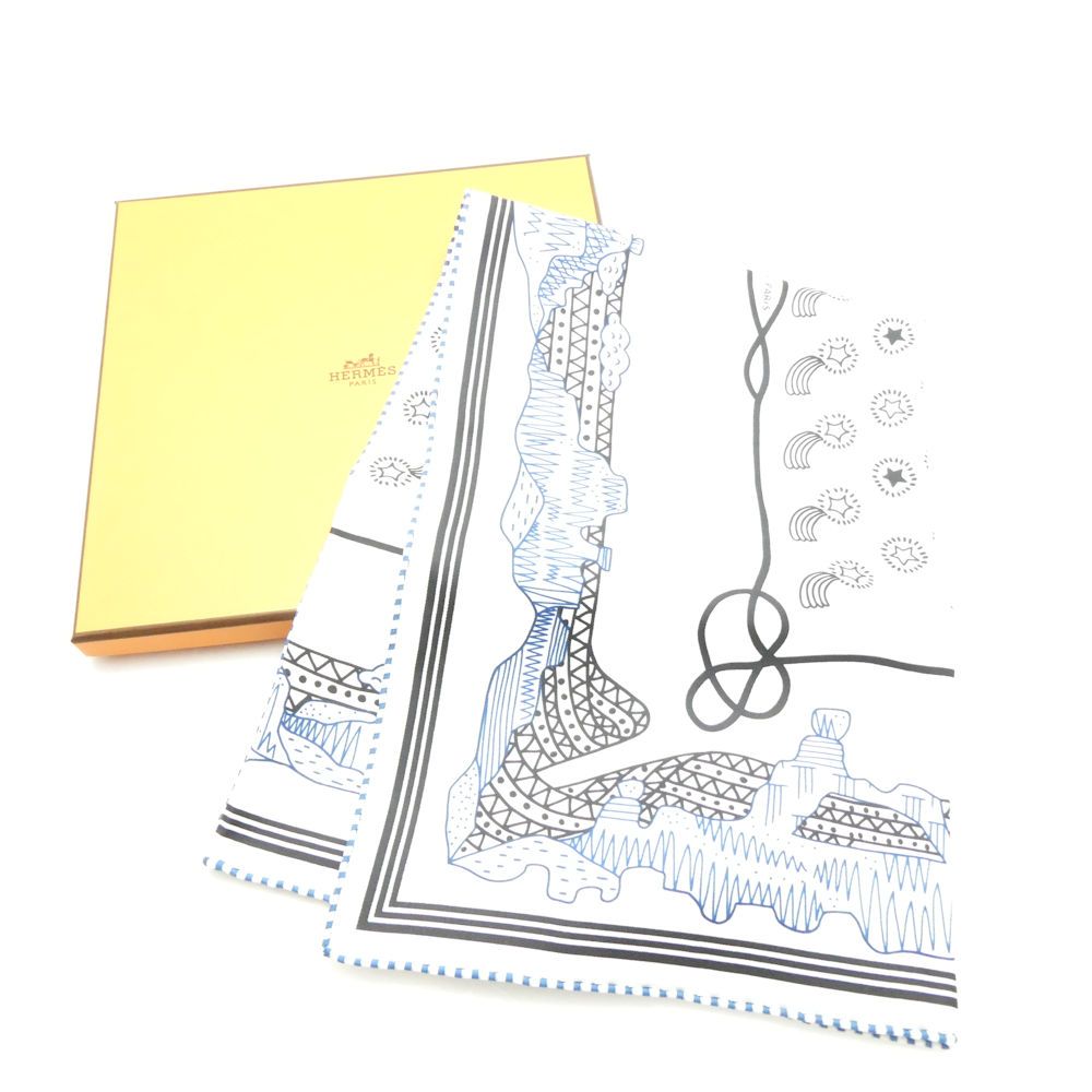 Hermes Carre 55 les Canyons Etoiles From the to the Stars Scarf Silk Bandana
