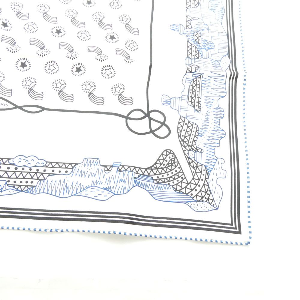 Hermes Carre 55 les Canyons Etoiles From the to the Stars Scarf Silk Bandana — view 5