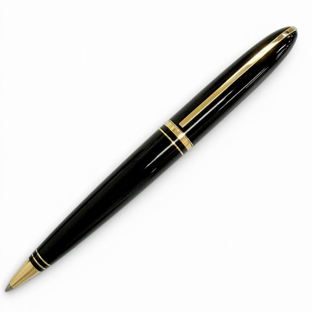 Louis Vuitton Dog Double Lacquer Twist Ballpoint Pen Black Gold Handwriting