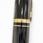 Louis Vuitton Dog Double Lacquer Twist Ballpoint Pen Black Gold Handwriting — view 7
