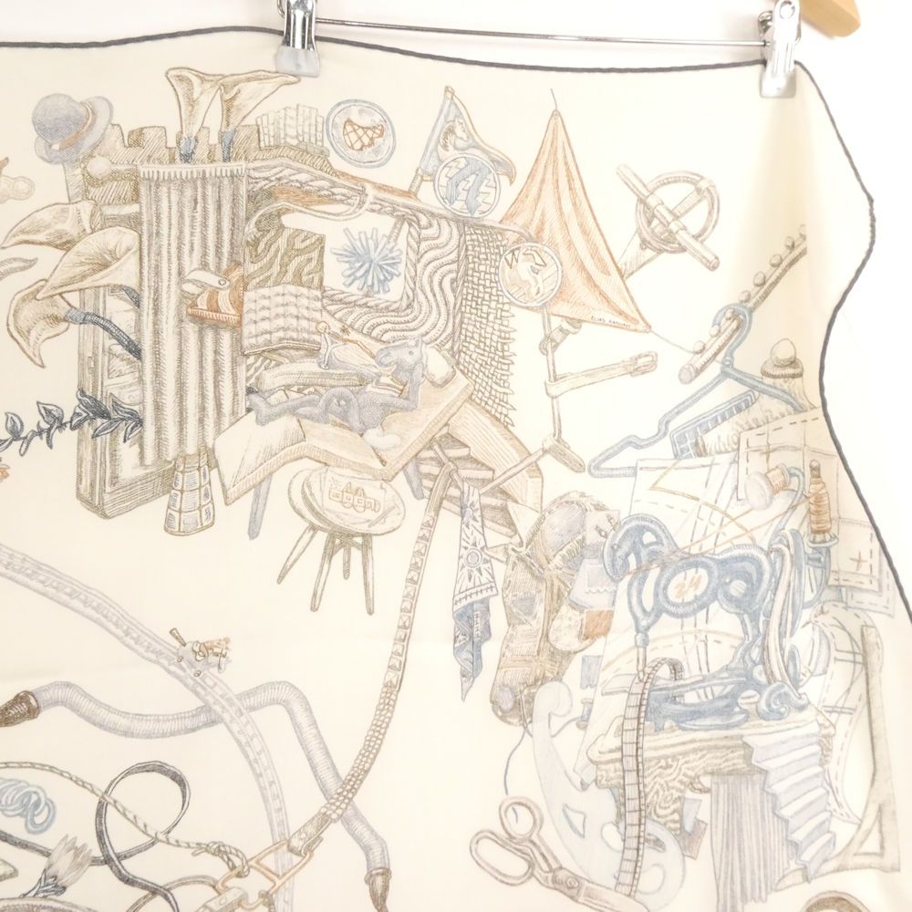 Hermes Carre Geant le Monde D'hermes World Scarf Cashmere Silk Large — view 4