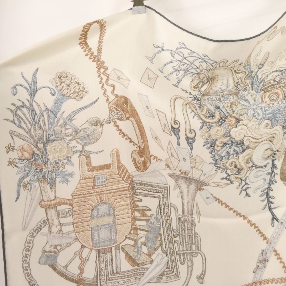 Hermes Carre Geant le Monde D'hermes World Scarf Cashmere Silk Large — view 3