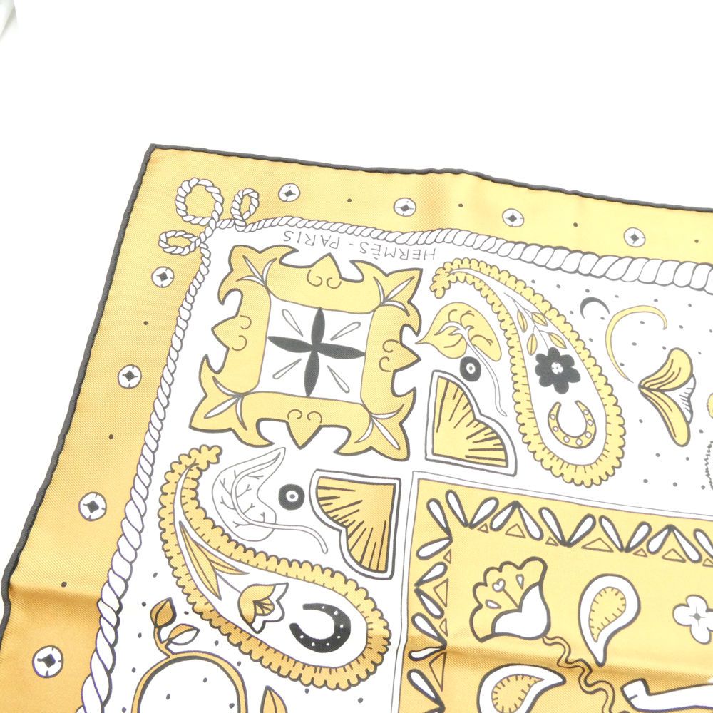 Hermes Carre 55 Animaux Bandana Animal Scarf Silk — view 3