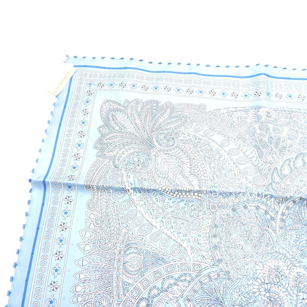Hermes Carre 55 le Jardin de la Maharani's Garden Scarf Silk Bandana — view 3