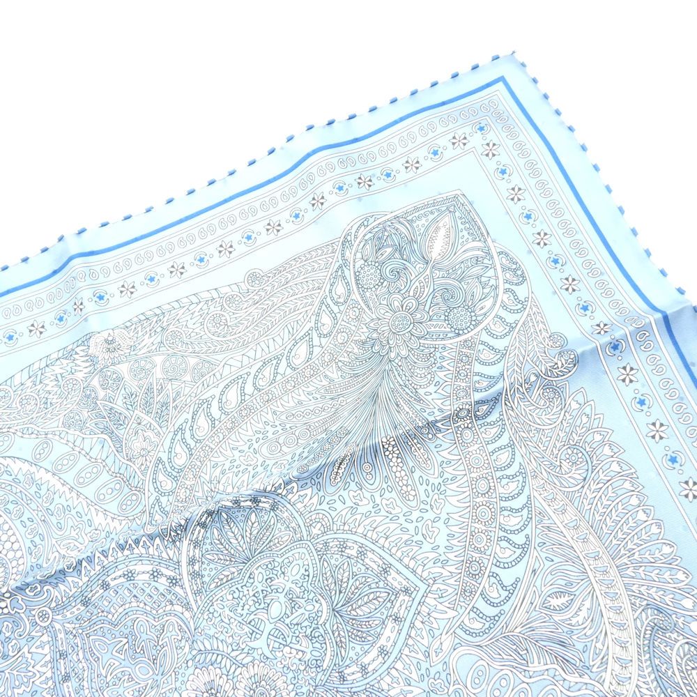 Hermes Carre 55 le Jardin de la Maharani's Garden Scarf Silk Bandana — view 4