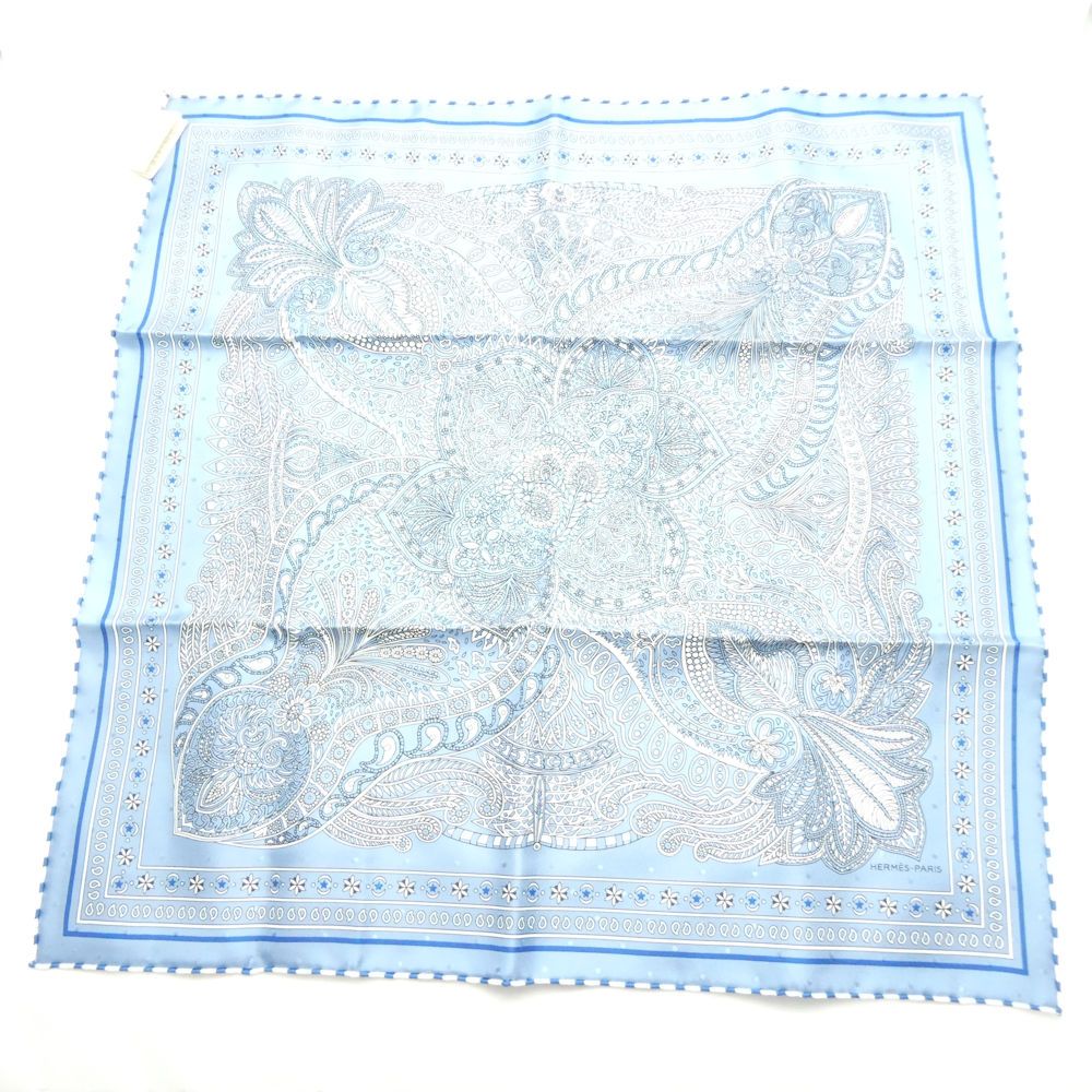 Hermes Carre 55 le Jardin de la Maharani's Garden Scarf Silk Bandana — view 2