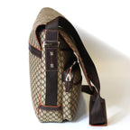 Celine Macadam Messenger Bag Canvas Brown — view 3
