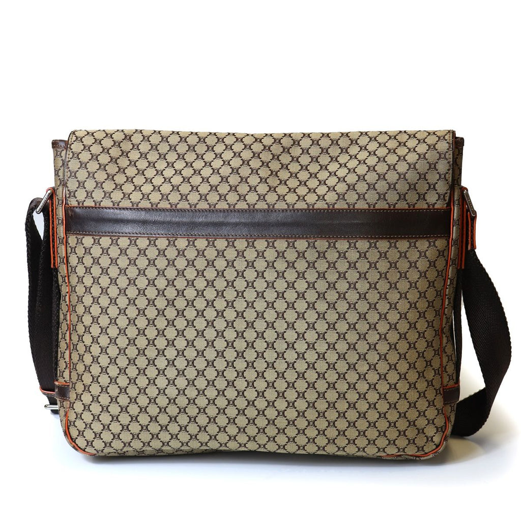 Celine Macadam Messenger Bag Canvas Brown — view 2