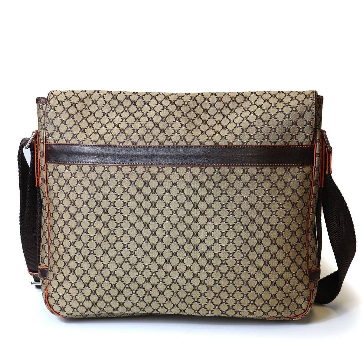 Celine Macadam Messenger Bag Canvas Brown — view 2