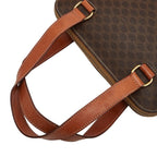 Celine Macadam 2-Way Shoulder Bag Brown Leather — view 8