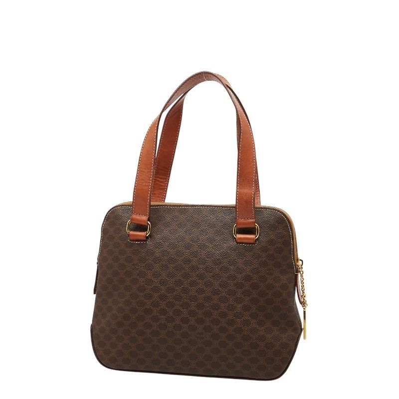 Celine Macadam 2-Way Shoulder Bag Brown Leather — view 2
