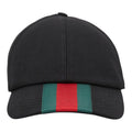 Gucci Webstripe Cap Baseball L 59 Black Multicolor Wool 1