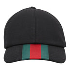 Gucci Webstripe Cap Baseball L 59 Black Multicolor Wool 1