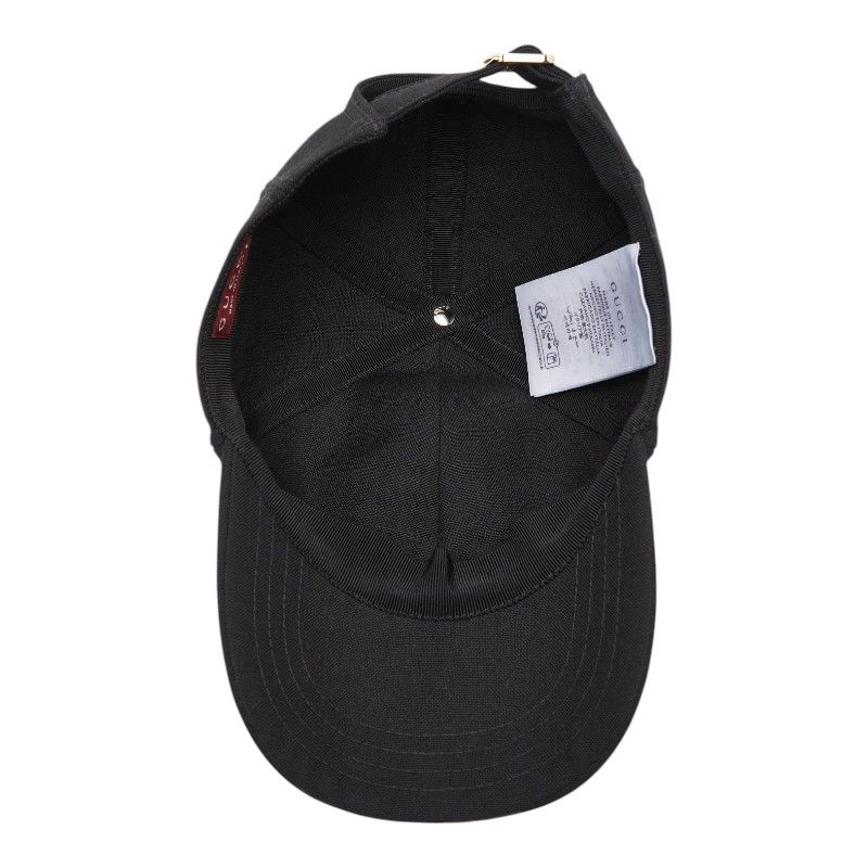 Gucci Webstripe Cap Baseball L 59 Black Multicolor Wool 1 — view 4