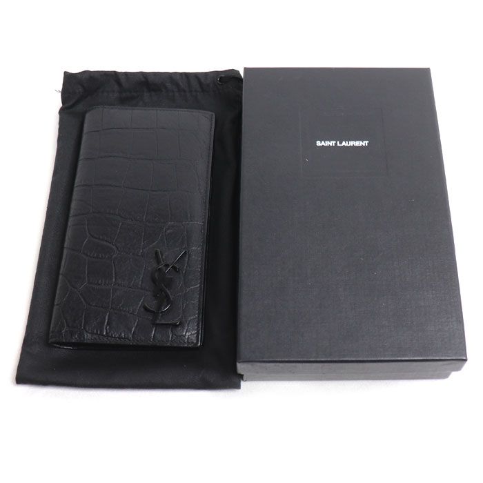 Saint Laurent Monogram Continental Wallet Black — view 9