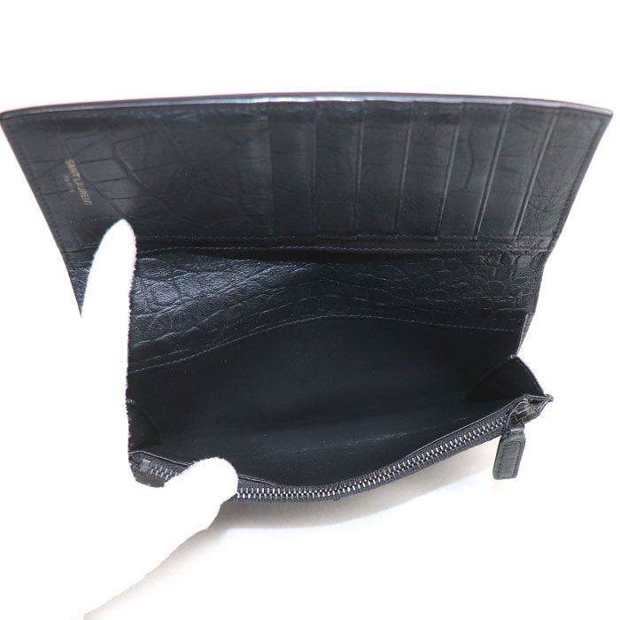 Saint Laurent Monogram Continental Wallet Black — view 4