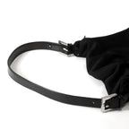Fendi Mamma Bucket 093 Shoulder Bag Cotton Jersey Black — view 6