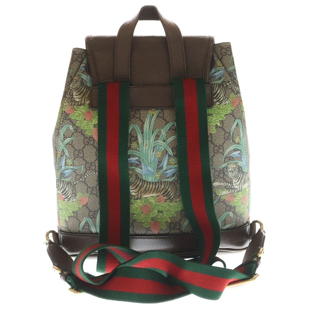 Gucci Tiger GG Backpack Supreme Beige Utbdc — view 2