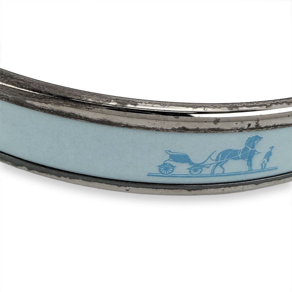 Hermes Enamel PM Bangle Bracelet — view 4