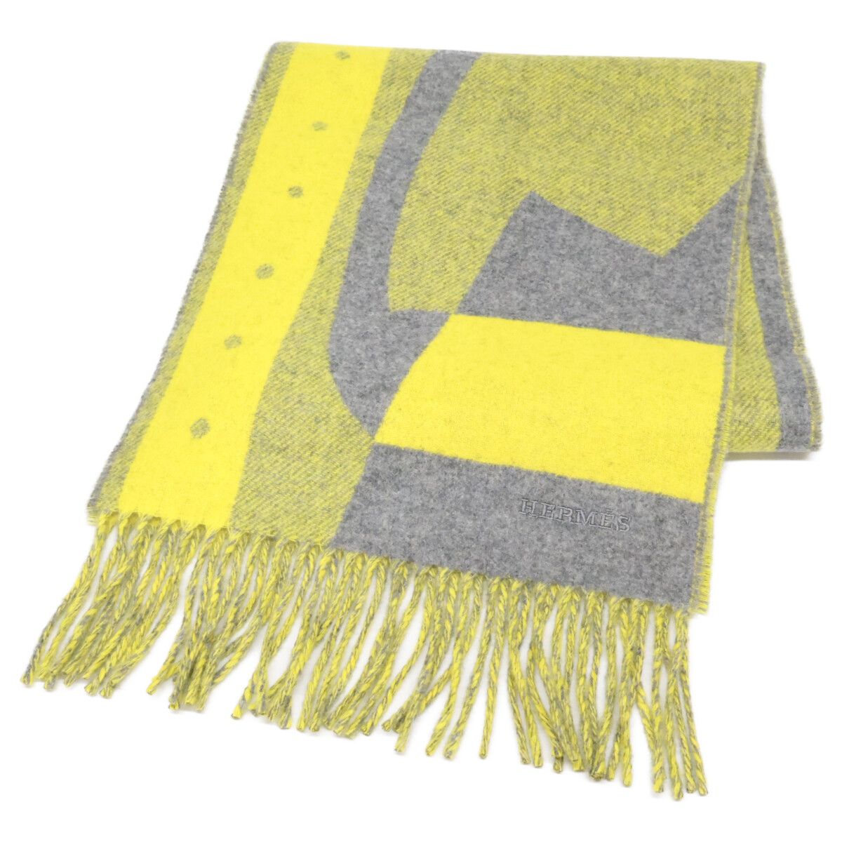 Hermes Ready Steady Go Cashmere Fringe Scarf