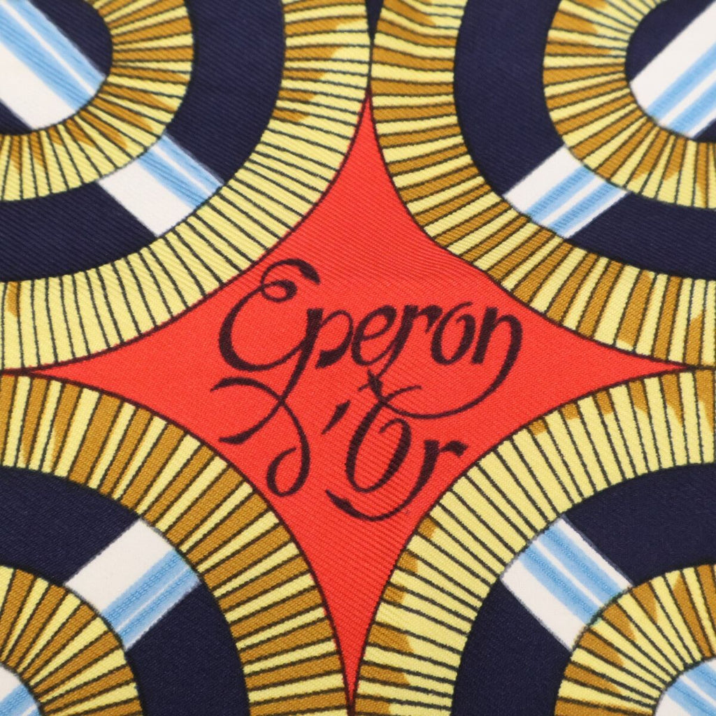 Hermes Eperon D'or Yellow Gold Spurs Silk Carre 90 Scarf — view 4